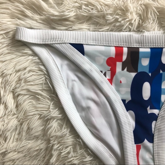 Aerie Logo Print Bikini Bottom NWOT - Picture 3 of 7